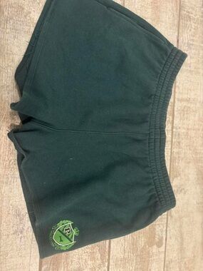 PINK Victoria's Secret Dark Green Lounge Shorts